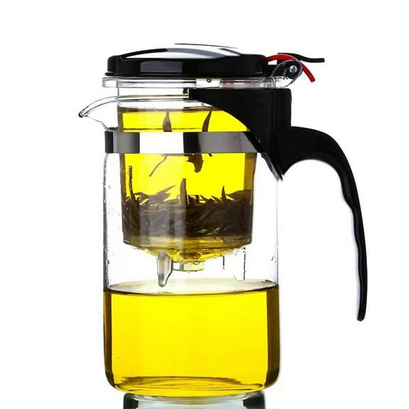 DTREELS Clear Glass Teapot Tea Leaf Herbal Tea Pot Safe Clear Glass Jug 500/750/1000m ,Ï€ V2Y4
