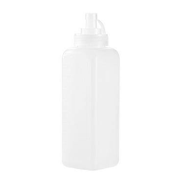 DTREELS Square Plastic Squeeze Sauce Bottle Large Squeezy Bottle Squeeze Pot J5A3