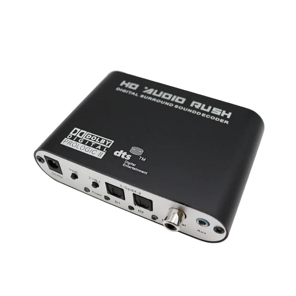 DTS AC3 Optical Digital Amplifier Analog 5.1 CH HD Decoder SPDIF Coaxial to RCA Converter Amplifier Coaxial To 6RCA