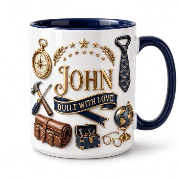 DTS TeeZworld Mug Personalized Dad Ceramic Keepsake Father's Day Gift
