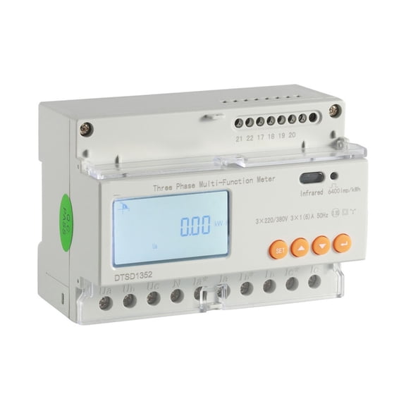DTSD1352 Smart Three Phase Din Rail Energy Meter With RS485 Monitoring Energy Consumption ,Easy to Install