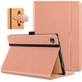 thumbnail image 1 of DTTO for Samsung Galaxy Tab A8 10.5 inch Case 2022, Premium Leather Business Folio Stand Cover with Built-in Hand Strap for Samsung Galaxy Tab A8 10.5’’ 2022 Model [SM-X200/X205/X207], Rose Gold, 1 of 6