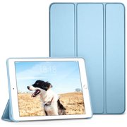 DTTO iPad 9th/ 8th/ 7th Generation 10.2 Case, Ultra Lightweight Slim Protective Soft Back Cover Smart Trifold Stand [Auto Sleep/Wake], Sky Blue