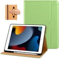 thumbnail image 1 of DTTO iPad 9th/8th/7th Generation 10.2 Inch Case 2021/2020/2019, Premium Leather Business Folio Stand Cover with Built-in Apple Pencil Holder - Auto Wake/Sleep and Multiple Viewing Angles, Spring Green, 1 of 7