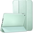 thumbnail image 1 of DTTO for iPad 9th/8th/7th Generation 10.2 inch 2021/2020/2019 Case, Premium Silk Pattern Slim Trifold Stand Cover - Lightweight Smart Auto Wake/Sleep Shell with Protective Hard Back, Matcha Green, 1 of 6