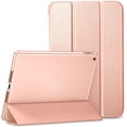 thumbnail image 1 of DTTO for iPad 9th/8th/7th Generation 10.2 inch 2021/2020/2019 Case, Premium Silk Pattern Slim Trifold Stand Cover - Lightweight Smart Auto Wake/Sleep Shell with Protective Hard Back, Rose Gold, 1 of 6