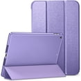 thumbnail image 1 of DTTO for iPad 9th/8th/7th Generation 10.2 inch 2021/2020/2019 Case, Premium Silk Pattern Slim Trifold Stand Cover - Lightweight Smart Auto Wake/Sleep Shell with Protective Hard Back, Purple, 1 of 6