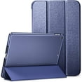 thumbnail image 1 of DTTO for iPad 9th/8th/7th Generation 10.2 inch 2021/2020/2019 Case, Premium Silk Pattern Slim Trifold Stand Cover - Lightweight Smart Auto Wake/Sleep Shell with Protective Hard Back, Navy Blue, 1 of 6