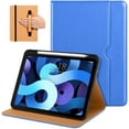 thumbnail image 1 of DTTO iPad Air 5th/4th Case, Premium Leather Business Folio Stand Cover with Built-in Apple Pencil Holder - Auto Wake/Sleep and Multiple Viewing Angles for iPad 10.9 Inch 2020/2022, Royal Blue, 1 of 7