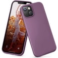 thumbnail image 1 of DTTO iPhone 13 Case, Shockproof Silicone [Enhanced Camera and Screen Protection] , Dark Purple, 1 of 7
