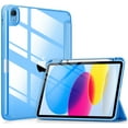 thumbnail image 1 of DTTOCASE iPad 10th Generation Case 2022, iPad 10.9 Inch Cover with Clear Transparent Back-Azure, 1 of 7