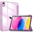 thumbnail image 1 of DTTOCASE iPad 10th Generation Case 2022, iPad 10.9 Inch Cover with Clear Transparent Back-Orchid, 1 of 7