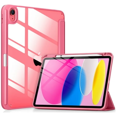 DTTOCASE iPad 10th Generation Case 2022, iPad 10.9 Inch Cover with Clear Transparent Back-Watermelon