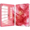 thumbnail image 1 of DTTOCASE iPad 6th / 5th Generation Case,iPad Air 2 & 1 Case,Clear 9.7 Inch Cove-Red Marble, 1 of 7