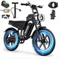 thumbnail image 1 of DTTZH Electric Bike for Adults, 750W Rated Motor, 60 Miles E-Mountain Bike, 20" x 4" Fat Tire Off-Road Ebike, 48V/15.6Ah UL2849 Certified, 1 of 9