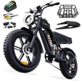thumbnail image 1 of DTTZH F6S Electric Bike for Adults, 2000W Peak Motor, 40MPH & 80 Miles, Electric Mountain Bike, 20" x 4" Fat Tire Off-Road Ebike, 48V/15Ah UL2849, 1 of 11