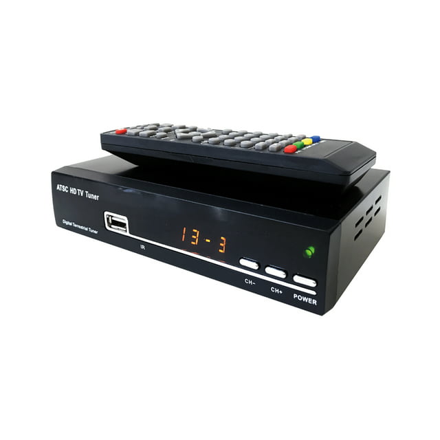 DTV Aerial Set Top Box For Air Broadcast TV Channels Timer Recording USB 2.0 Port EPG TV Guide Closed Caption Support