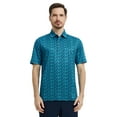 thumbnail image 1 of DTWOOO Men's Golf Shirts Short Sleeve Print Performance Moisture Wicking Dry Fit Golf Polo Shirts for Men, 1 of 8