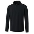 thumbnail image 1 of DTWOOO Men's Jacquard Quarter Zip Golf Pullover Men Jacquard Performance Long Sleeve Wicking Mock Neck Mens Athletic Sweatshirts, 1 of 8