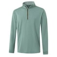 thumbnail image 1 of DTWOOO Men's Quarter Zip Golf Pullover Men Mock Neck Sweatshirts Dry Fit Long Sleeve Performance Wicking 1/4 Zip Pullover, 1 of 8