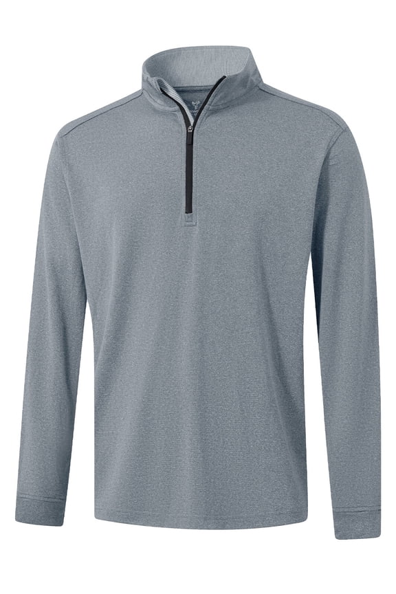 Men's Quarter Zip Golf Pullover Men Mock Neck Sweatshirts Dry Fit Long Sleeve Performance Wicking 1/4 Zip Pullover