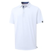 DTWOOO Mens Polo Shirts Short Sleeve Casual Solid Stylish Dry Fit Performance Designed Collared Golf Polo Shirts for Men