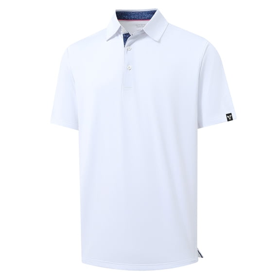 DTWOOO Mens Polo Shirts Short Sleeve Casual Solid Stylish Dry Fit Performance Designed Collared Golf Polo Shirts for Men