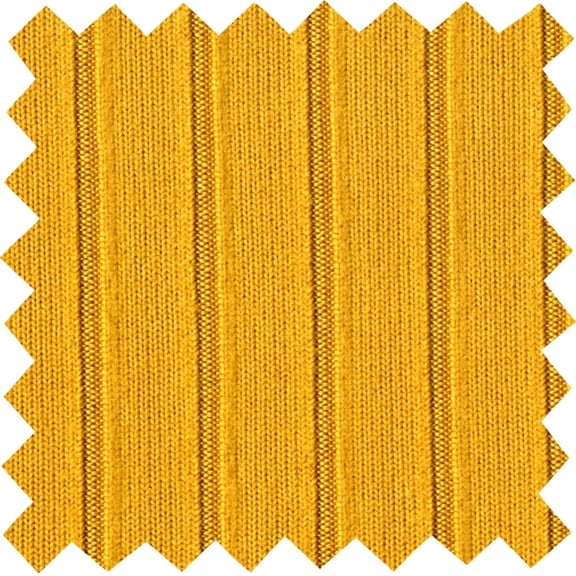 DTY Brushed Rib 8 x 5 Ganges Knit DBP Solid Fabric - Stretchy Soft Sewing Fabric (HONEYMUSTARD, 1.5"x1.5"SampleOfFabric)