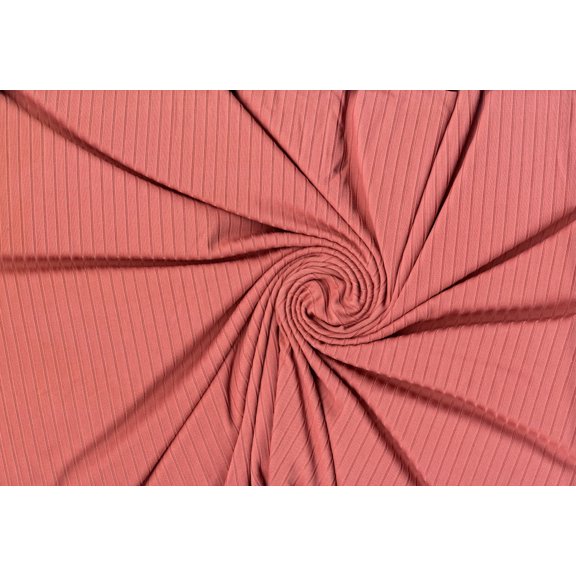 DTY Brushed Rib 8 x 5 Ganges Knit DBP Solid Fabric - Stretchy Soft Sewing Fabric (MAUVELICIOUS, ByYard)