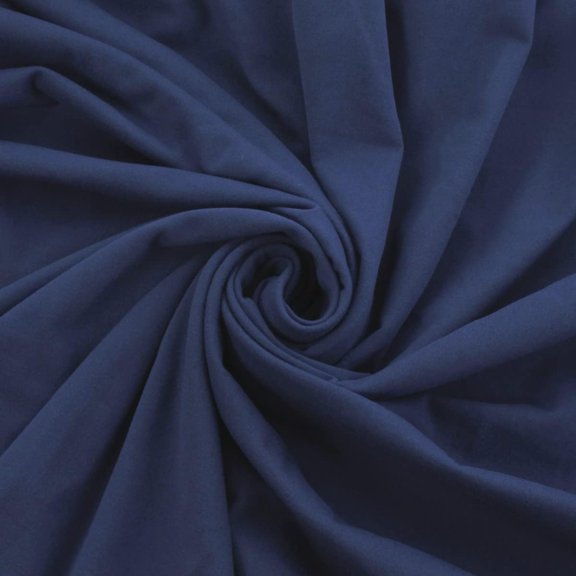 DTY Double-Sided Brushed Fabric 4 Way Stretch Jersey Knit Apparel 58/60" Wide (Naval Academy)