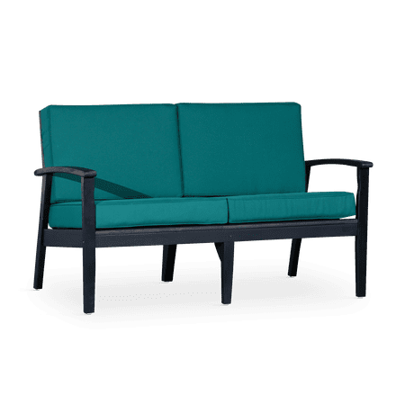 DTY Outdoor Living Longs Peak Eucaluptus Loveseat with Cushions