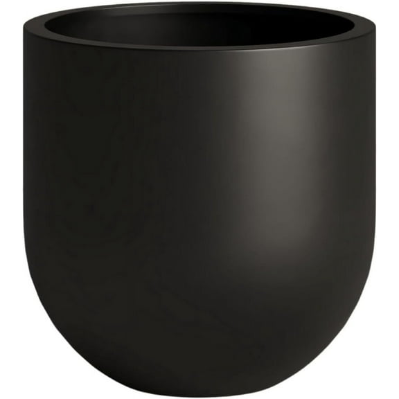 DTY Signature Mount Antero Lightweight and Durable Modern Fiberstone Bullet Shaped Planter Indoor & Outdoor Drainage Hole & Rubber Plug Weather Resistant