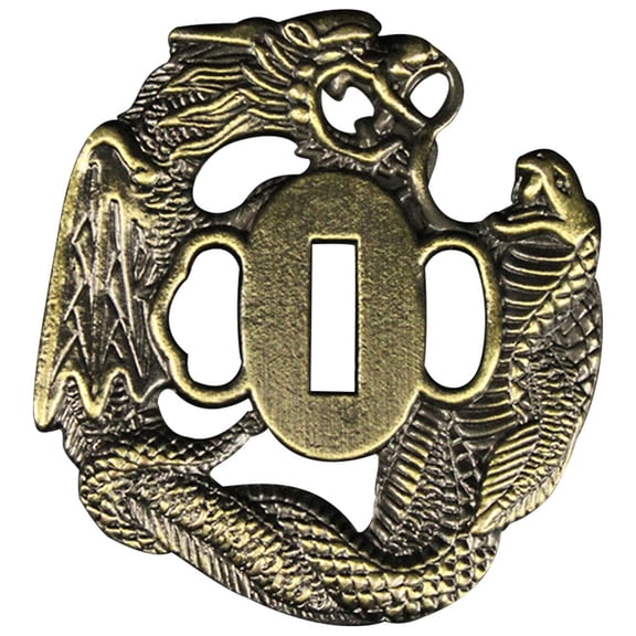 DTYES Alloy/Iron Samurai Sword Tsuba/Guard for Katana Wakizashi Tanto DIY