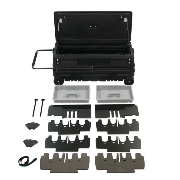 DU-HA 70601 DU-HA Squad Box Interior/Exterior Portable Storage Gun Case; Black; Internal Latch;