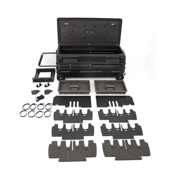 DU-HA 70670 DU-HA Squad Box Interior/Exterior Portable Storage Gun Case; Black; Manual Latch; Incl. Slide Bracket;