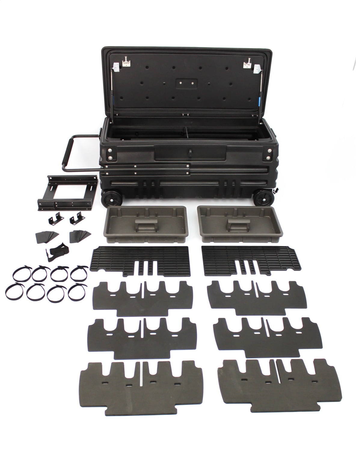 DU-HA 70671 DU-HA Squad Box Interior/Exterior Portable Storage Gun Case; Black; Internal Latch; Incl. Slide Bracket;