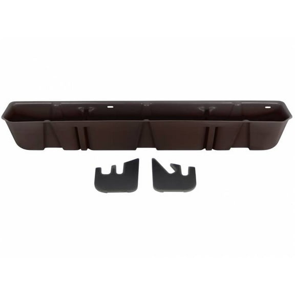 DU-HA Underseat Storage Case Fits 2017-2018 Ford Super Duty Supercab Java Brown