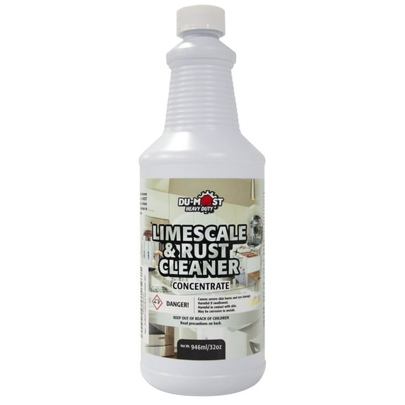 DU-MOST Limescale & Rust Cleaner Concentrate Liquid, Bathroom & Kitchen, Acid-Safe Surface (32 fl oz)