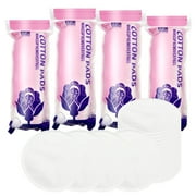 DUAIU Cotton Rounds 400 Count - Cotton Pads for Face Disposable Makeup Removal Facial Premium Toner Pads Soft Face Nail Cleansing Pads