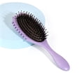 thumbnail image 1 of DUAIU Curly Hair Brush for Women Men - Detangling Brush for  Curls Nylon Pin Styling Brush Glides Through Tangles Professional Curl Defining Separating Brush (Purple), 1 of 8