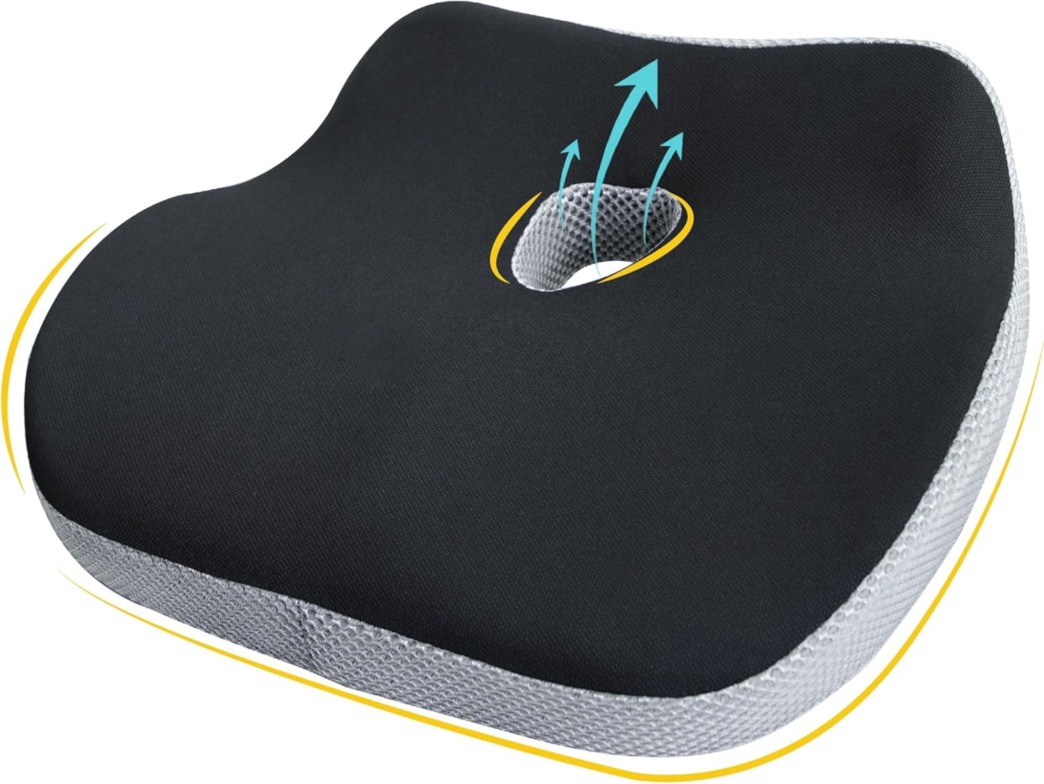 DUAIU Ergonomic Memory Foam Cushion Sciatica Pain Relief Hemorrhoids