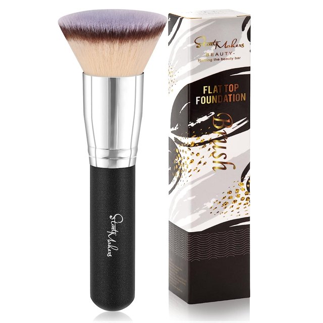 DUAIU 2023 Kabuki Foundation Brush, for Liquid Makeup Blending, Mineral
