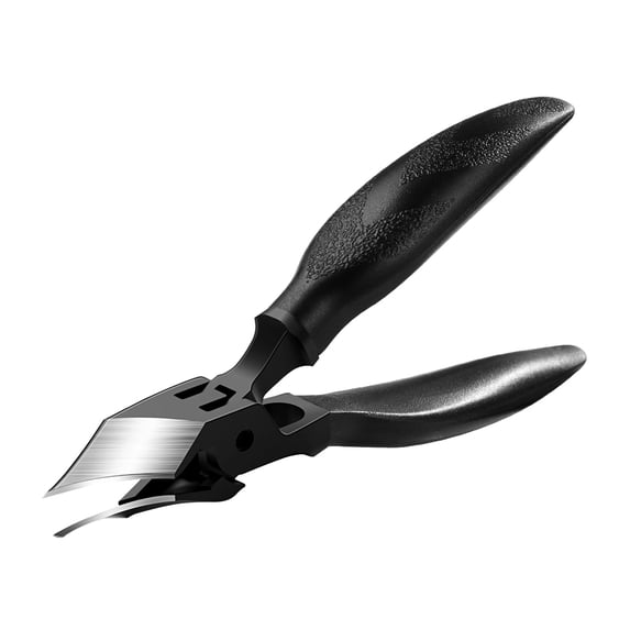 DUAIU Black Heavy Duty Nail Clippers for Thick Toenails, Sharp-crested Stainless Steel Nail Cutter