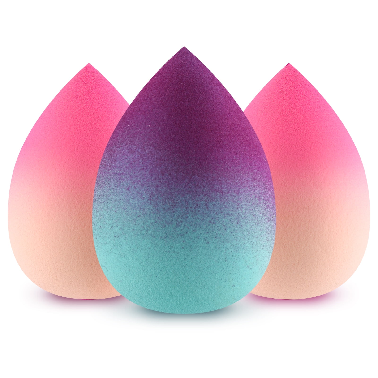 DUAIU Makeup Sponge Blender 3 pcs Gradient Foundation Sponges Set