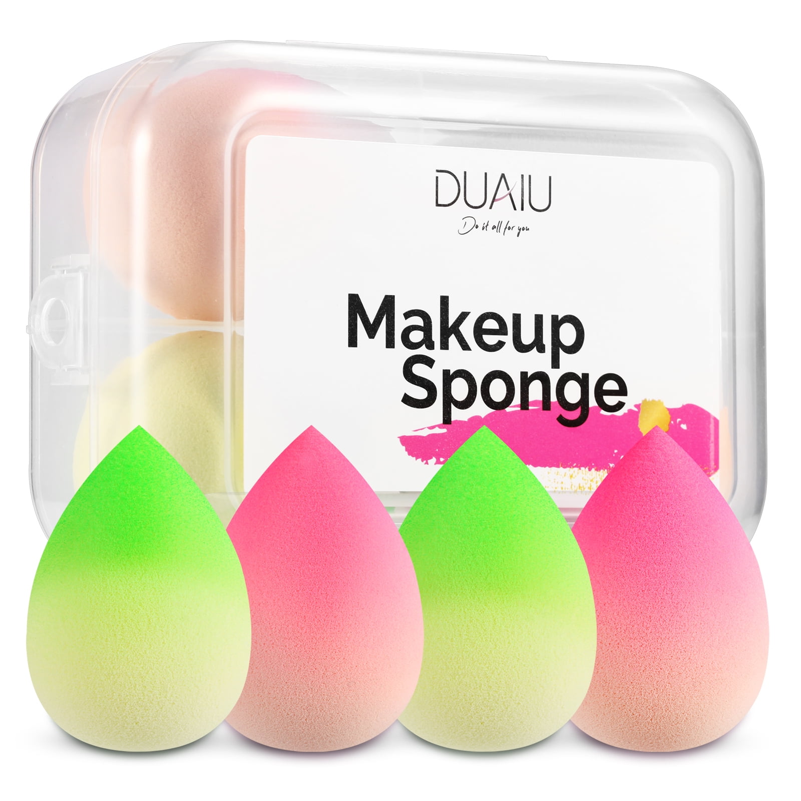 DUAIU Makeup Sponge Blender 4 pcs Gradient Blender Beauty Foundation
