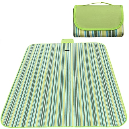 DUAIU Outdoor Picnic Mat 600D Oxford Cloth PVC Waterproof Outdoor Picnic Mat Beach Mat Lawn Mat - Stylish, Durable, Portable and Moisture Resistant [Green]