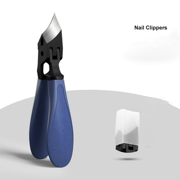 DUAIU Professional Toenail Clippers - Ingrown & Thick Nail Clippers for Men/Seniors | Podiatrist-Recommended Stainless Steel Pedicure Tool | Super Sharp Nail Cutter (Blue)