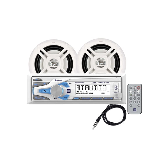 (Open Box) DUAL BLUETOOTH W/2SPKRS WHT