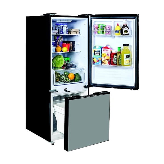 DUAL SWING DOOR REFRIGERATOR/FREEZER, 10.7 cu. ft., STAINLESS