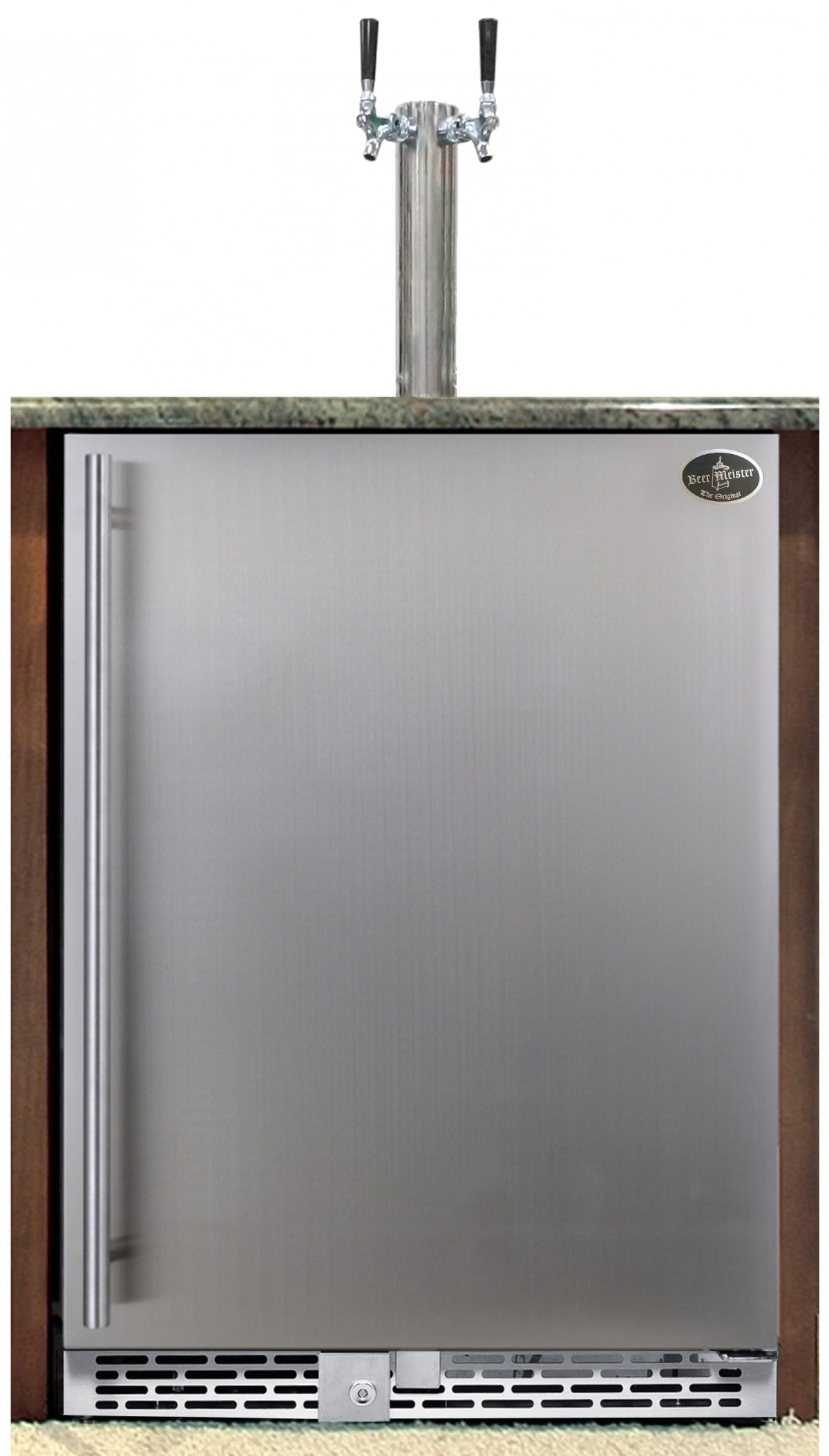DUAL TOWER WITH STAINLESS STEEL DOOR BUILT-IN HOMEBREW - PREMIUM SERIES (KEGS NOT INCLUDED)